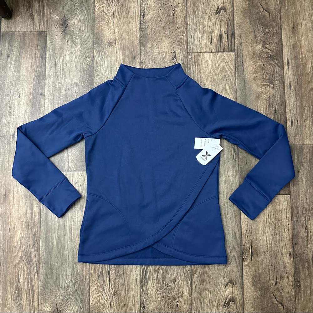 Xersion Quick-Dri Long Sleeve Hiking Sweatshirt Pullover Women's Size XS Blue